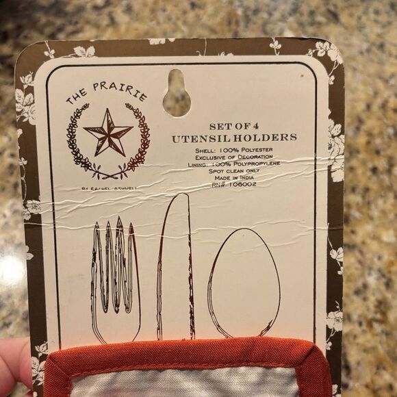 KitchenAid White Measuring Set with Floral utensil holder - Picture 7 of 10